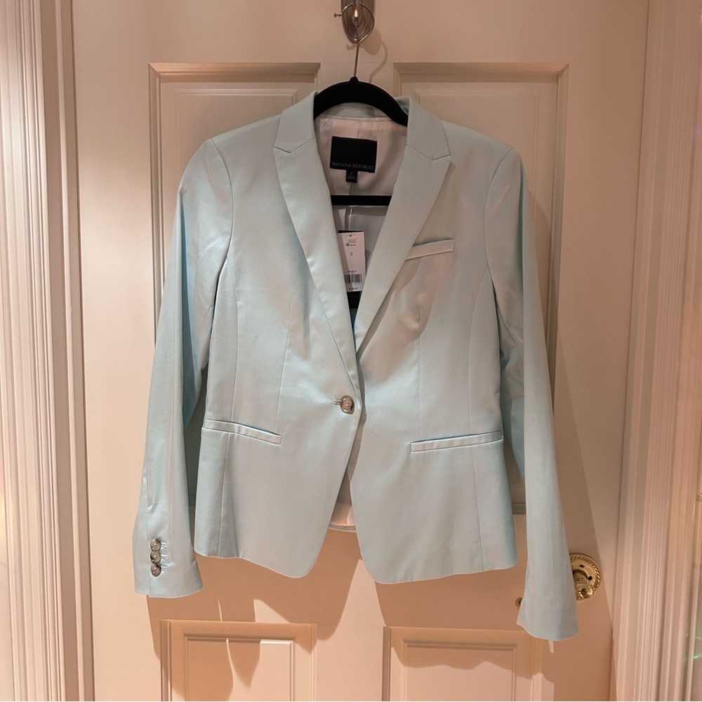 Banana Republic Light Blue Blazer